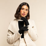 Silvia (black) - suede leather gloves with luxurious cashmere lining - Leather Gloves Online - Luxury Leather Gloves - 8