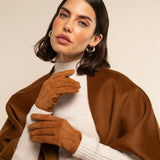 Silvia (cognac) - suede leather gloves with luxurious cashmere lining - Leather Gloves Online - Luxury Leather Gloves - 12