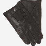 Umberto (brown) - Italian lambskin leather driving gloves & touchscreen feature - Leather Gloves Online - Luxury Leather Gloves - 1