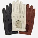 CA3335 (black) - Handsewn Italian peccary men's driving gloves
