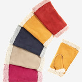CA4163 (cranberry) - Women's Italian Lamb Shearling Fingerless Gloves