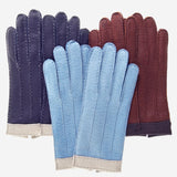 CA4384 (navy) - Women's Italian Cashmere Lined Peccary Gloves