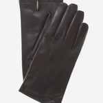 CC3001 (black) - Men's Italian Cashmere Lined Leather Gloves - Leather Gloves Online - Luxury Leather Gloves - 1