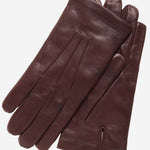CC3001 (brown) - Men's Italian Cashmere Lined Leather Gloves - Leather Gloves Online - Luxury Leather Gloves - 2