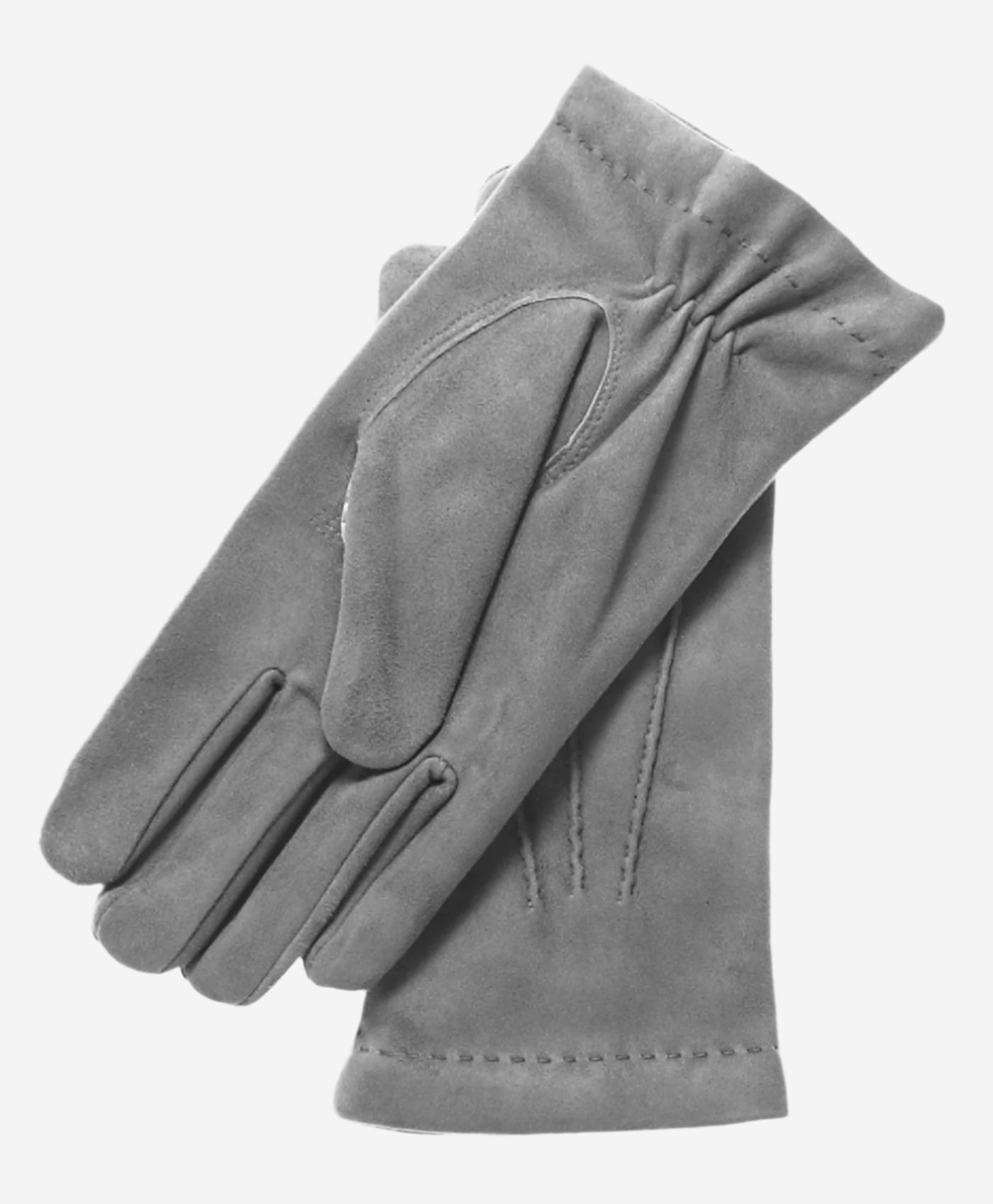 CC3117 (grey) - Men's Italian Cashmere Lined Suede Formal and Dress Leather Gloves - Leather Gloves Online - Luxury Leather Gloves - 1