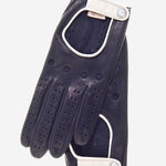CD4134 (navy) - Women's Italian Lambskin Driving Gloves - Leather Gloves Online - Luxury Leather Gloves - 1
