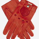 CD4266 (red) - Women's Italian Leather Driving Gloves with Contrast Stitching - Leather Gloves Online - Luxury Leather Gloves - 1