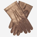 CU1003 (brown) - Men's Handsewn Italian Unlined Leather Gloves- Leather Gloves Online - Luxury Leather Gloves - 2