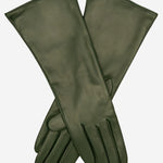 FC02W4 (forest) - Italian "4 Button Length" Cashmere Lined Leather Gloves - Leather Gloves Online - Luxury Leather Gloves - 2