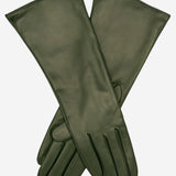 FC02W4 (forest) - Italian "4 Button Length" Cashmere Lined Leather Gloves - Leather Gloves Online - Luxury Leather Gloves - 2