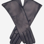 FC02W4 (navy) - Italian "4 Button Length" Cashmere Lined Leather Gloves - Leather Gloves Online - Luxury Leather Gloves - 1