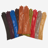 Leonora (red) - Italian "8 Button Length" Cashmere Lined Leather Gloves