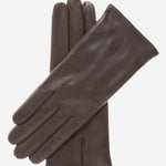 FC04 (dark brown) - Women's Italian Cashmere Lined Leather Gloves - Leather Gloves Online - Luxury Leather Gloves - 2