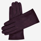 Sofia (wine) - Italian lambskin leather gloves with silk lining