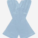 FS01W4 (sky) - Italian "4 Button Length" Silk Lined Leather Gloves