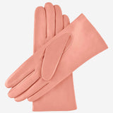 Isabella (pink) - Italian lambskin leather gloves with cashmere lining