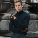 Mario (brown) - Italian lambskin leather driving gloves - Leather Gloves Online - Luxury Leather Gloves - 4