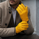 Matteo - Italian gloves made of American deerskin leather with cashmere lining - Leather Gloves Online - Luxury Leather Gloves - 8