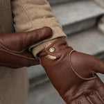 Diego - Italian gloves made of American deerskin leather with rabbit fur lining - Leather Gloves Online - Luxury Leather Gloves - 11