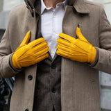 Matteo - Italian gloves made of American deerskin leather with cashmere lining - Leather Gloves Online - Luxury Leather Gloves - 9
