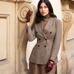 Alessa (cordovan) - classic Italian lambskin leather driving gloves- Leather Gloves Online - Luxury Leather Gloves - 3