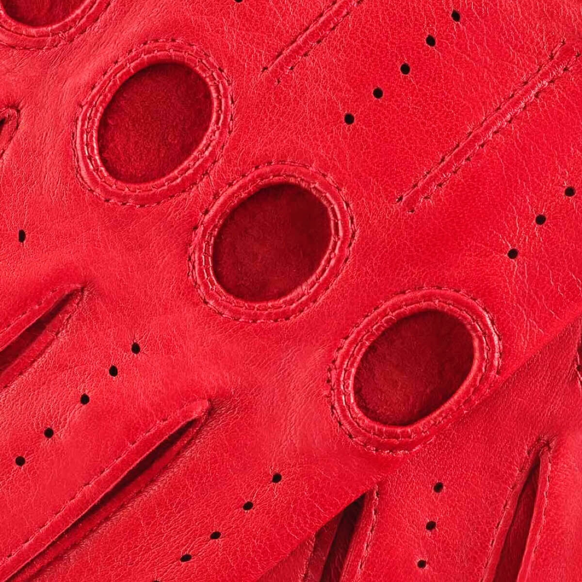 Alessa (red) - classic Italian lambskin leather driving gloves- Leather Gloves Online - Luxury Leather Gloves - 5