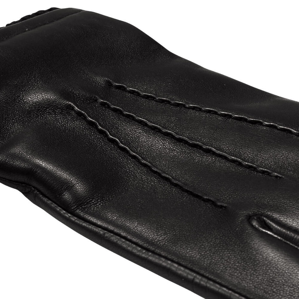 Leather Gloves Men Black Touchscreen - Handmade in Italy – Premium Leather Gloves – Leather Gloves Online® -  3