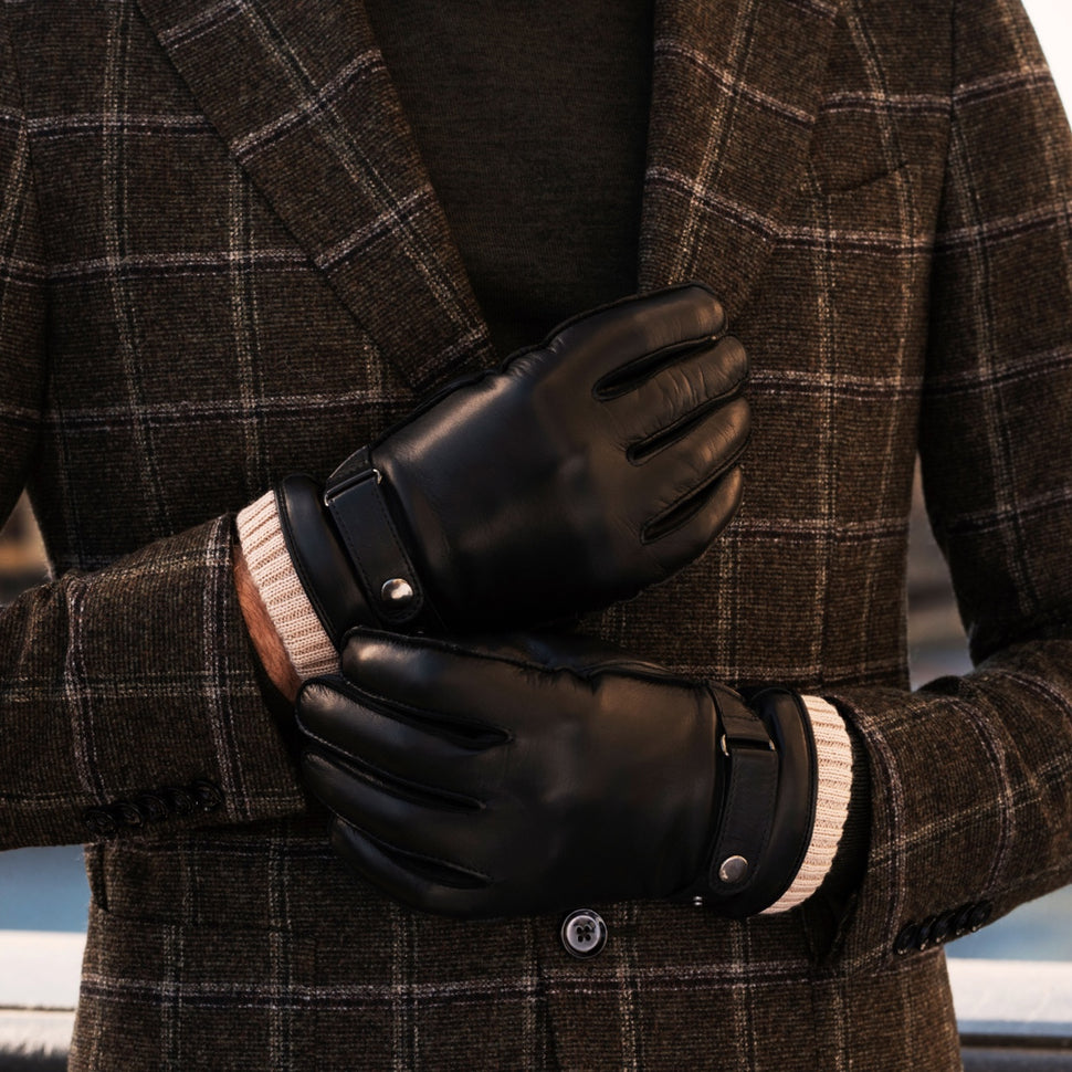 Touchscreen Leather Gloves with Cashmere Lining - Handmade in Italy – Premium Leather Gloves – Leather Gloves Online® - 9
