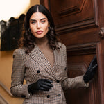 Bella (black) - Italian lambskin leather gloves with lambswool lining & touchscreen feature - Leather Gloves Online - Luxury Leather Gloves - 9