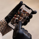 Isabella (black) - Italian lambskin leather gloves with cashmere lining - Leather Gloves Online - Luxury Leather Gloves - 5