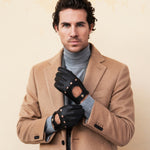 Leonardo (dark brown) - Italian driving gloves made of American deerskin leather - Leather Gloves Online - Luxury Leather Gloves - 7