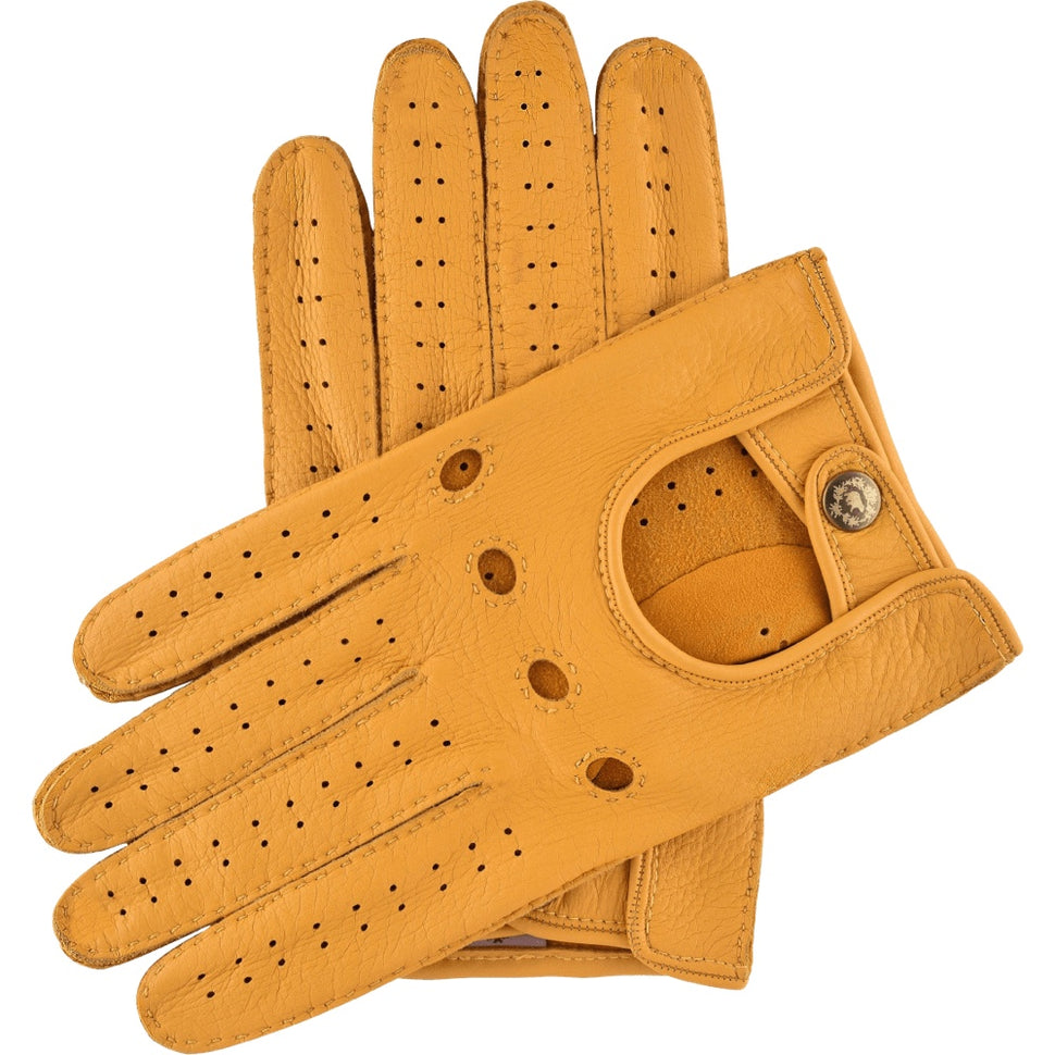 Men's Driving Gloves Deerskin Yellow - Handmade in Italy – Premium Leather Gloves – Leather Gloves Online® -  1
