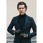 Leonardo (black) - Italian driving gloves made of American deerskin leather - Leather Gloves Online - Luxury Leather Gloves - 3