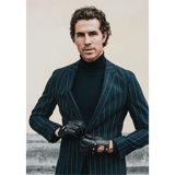 Leonardo (black) - Italian driving gloves made of American deerskin leather - Leather Gloves Online - Luxury Leather Gloves - 3