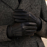 Lorenzo (black) - Italian gloves made of American deerskin leather with cashmere lining - Leather Gloves Online - Luxury Leather Gloves - 7