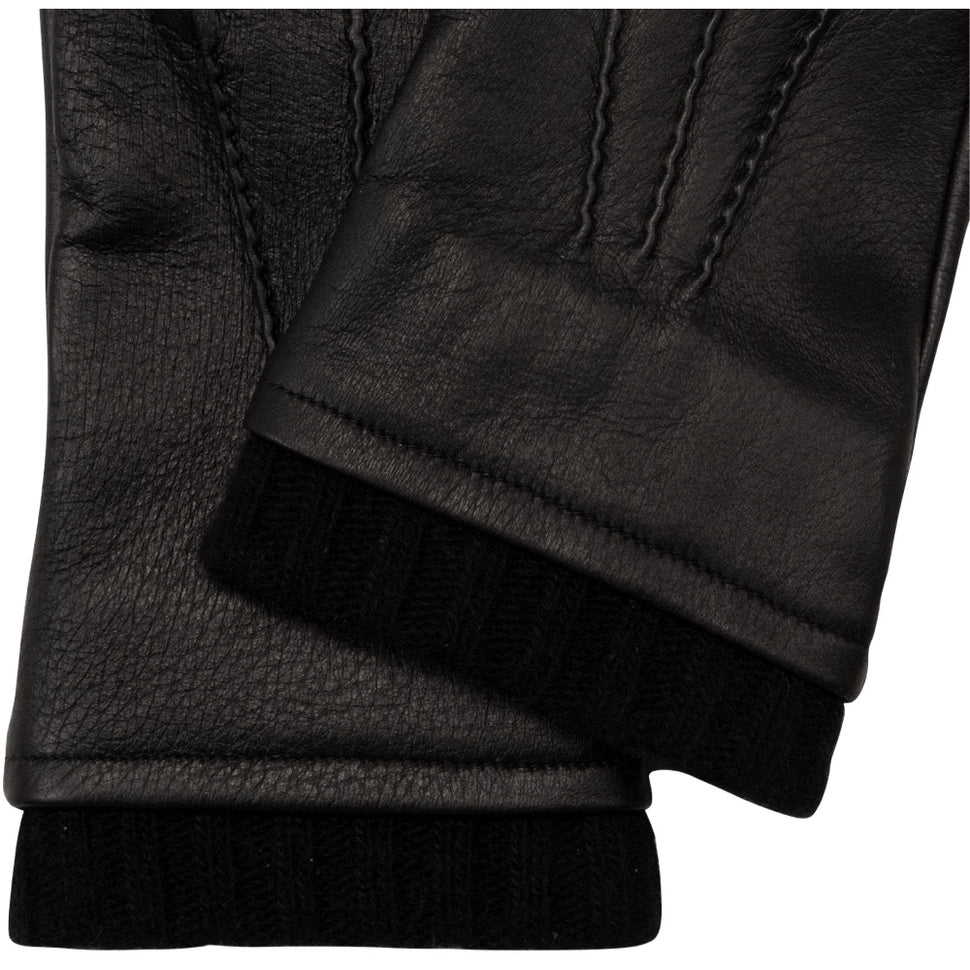 Deerskin Leather Gloves Men Black - Handmade in Italy – Premium Leather Gloves – Leather Gloves Online® -  3