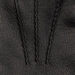 Lorenzo (black) - Italian gloves made of American deerskin leather with cashmere lining - Leather Gloves Online - Luxury Leather Gloves - 5