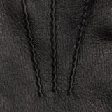 Lorenzo (black) - Italian gloves made of American deerskin leather with cashmere lining - Leather Gloves Online - Luxury Leather Gloves - 5