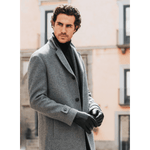 Marco (black) - Italian lambskin leather gloves with brown rabbit fur lining - Leather Gloves Online - Luxury Leather Gloves - 8