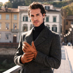 Antonio (brown) – Luxurious Italian peccary leather gloves with cashmere lining - Leather Gloves Online - Luxury Leather Gloves - 9