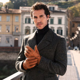 Antonio (brown) – Luxurious Italian peccary leather gloves with cashmere lining - Leather Gloves Online - Luxury Leather Gloves - 9