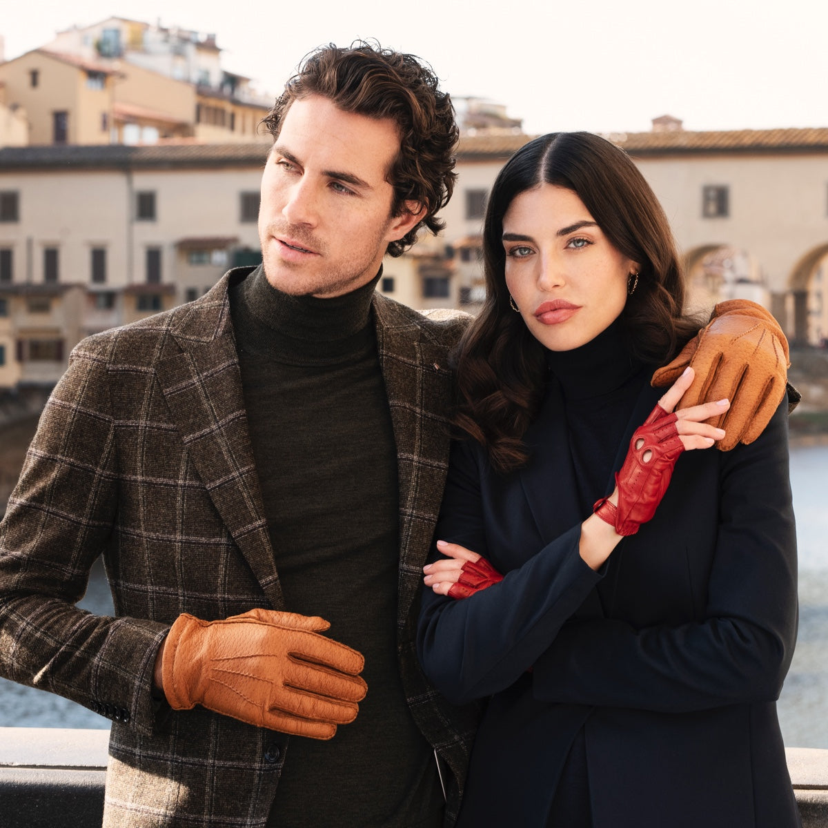 Antonio (brown) – Luxurious Italian peccary leather gloves with cashmere lining - Leather Gloves Online - Luxury Leather Gloves - 10