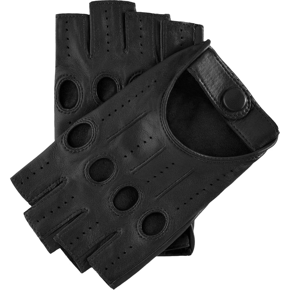 Fingerless Driving Gloves Black - Handmade in Italy – Premium Leather Gloves – Leather Gloves Online® -  1
