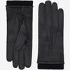 Vittoria (black) - Italian gloves made of American deerskin leather with cashmere lining - Leather Gloves Online - Luxury Leather Gloves - 1