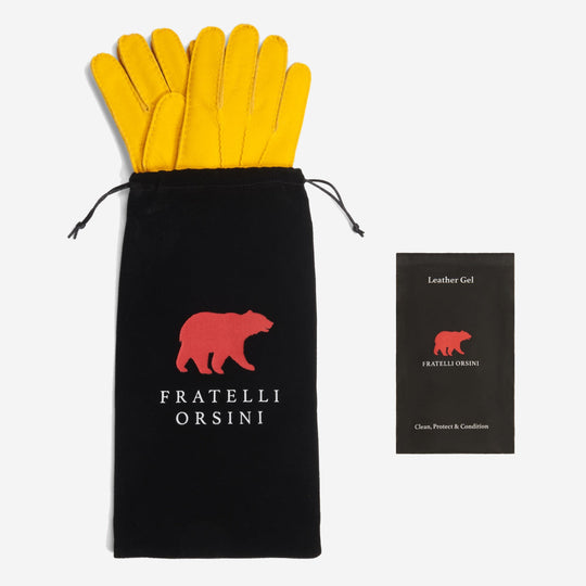 Leather gel & cotton pouch (free with every pair of gloves)