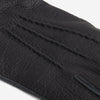 Vittoria (black) - Italian gloves made of American deerskin leather with cashmere lining - Leather Gloves Online - Luxury Leather Gloves - 4