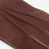 Vittoria (brown) - Italian gloves made of American deerskin leather with cashmere lining - Leather Gloves Online - Luxury Leather Gloves - 4