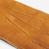 Beatrice  - Italian suede leather gloves with luxurious natural sheep fur lining