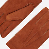 Tommaso - Italian suede leather gloves with luxurious natural sheep fur lining - Leather Gloves Online - Luxury Leather Gloves - 5