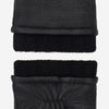 Vittoria (black) - Italian gloves made of American deerskin leather with cashmere lining - Leather Gloves Online - Luxury Leather Gloves - 6